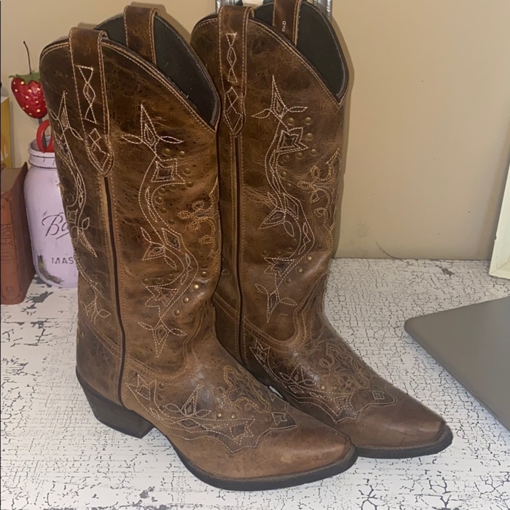 Dan Post Laredo Leather Cowboy Boots